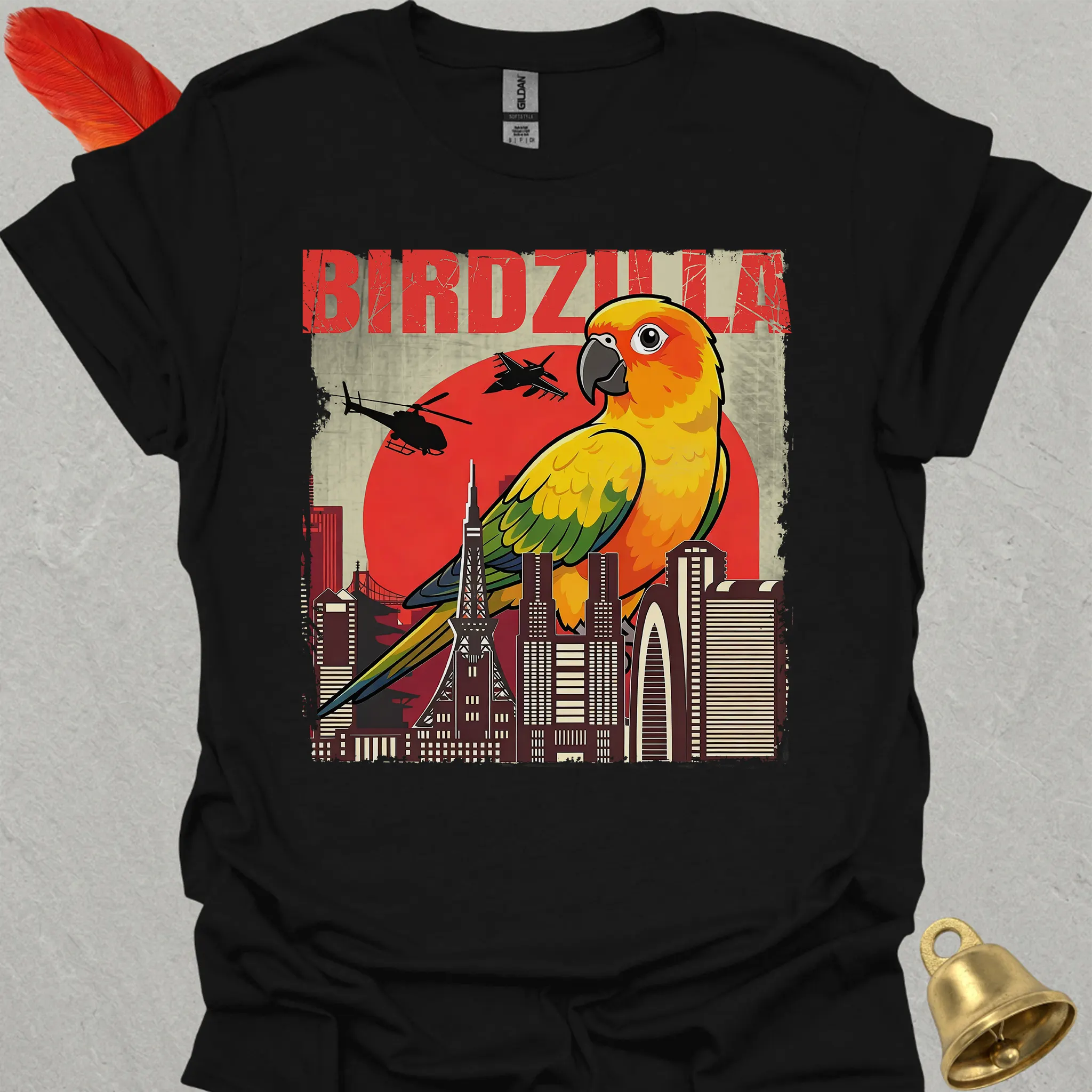 Sun Conure Birdzilla T-Shirt
