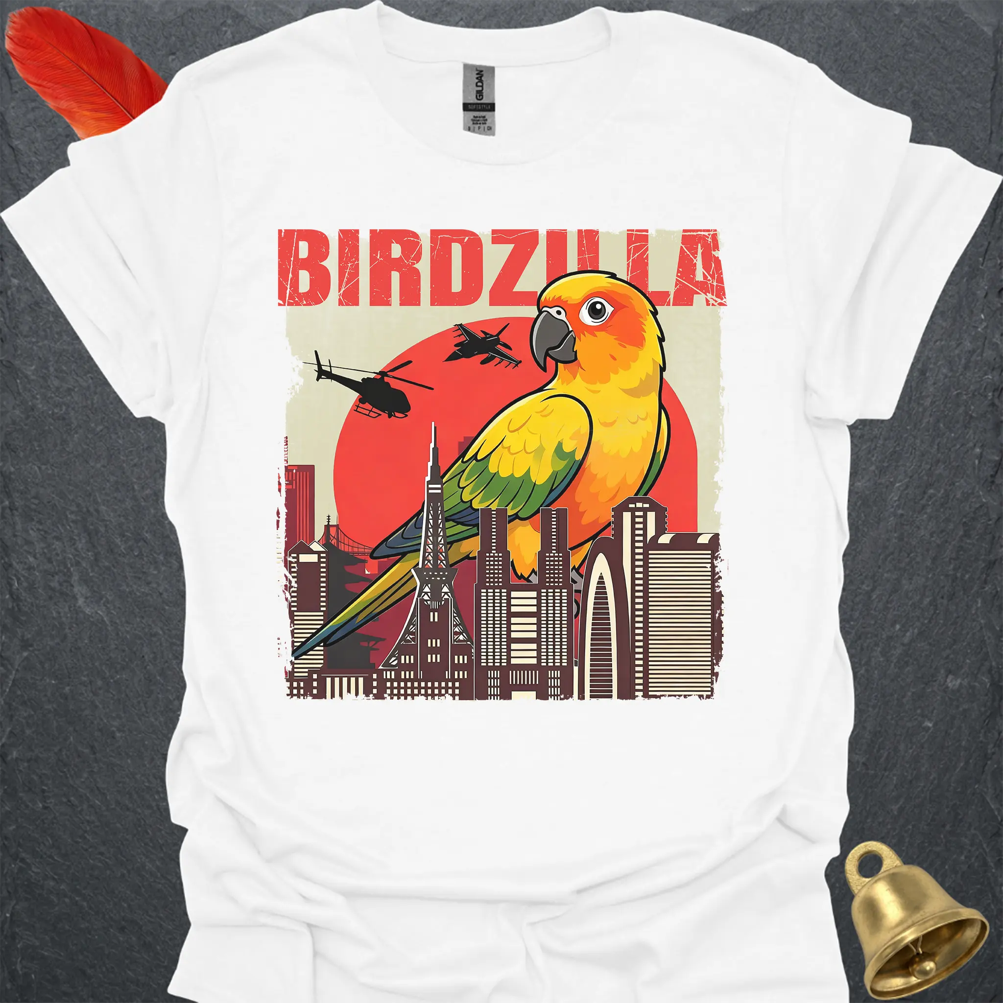 Sun Conure Birdzilla T-Shirt