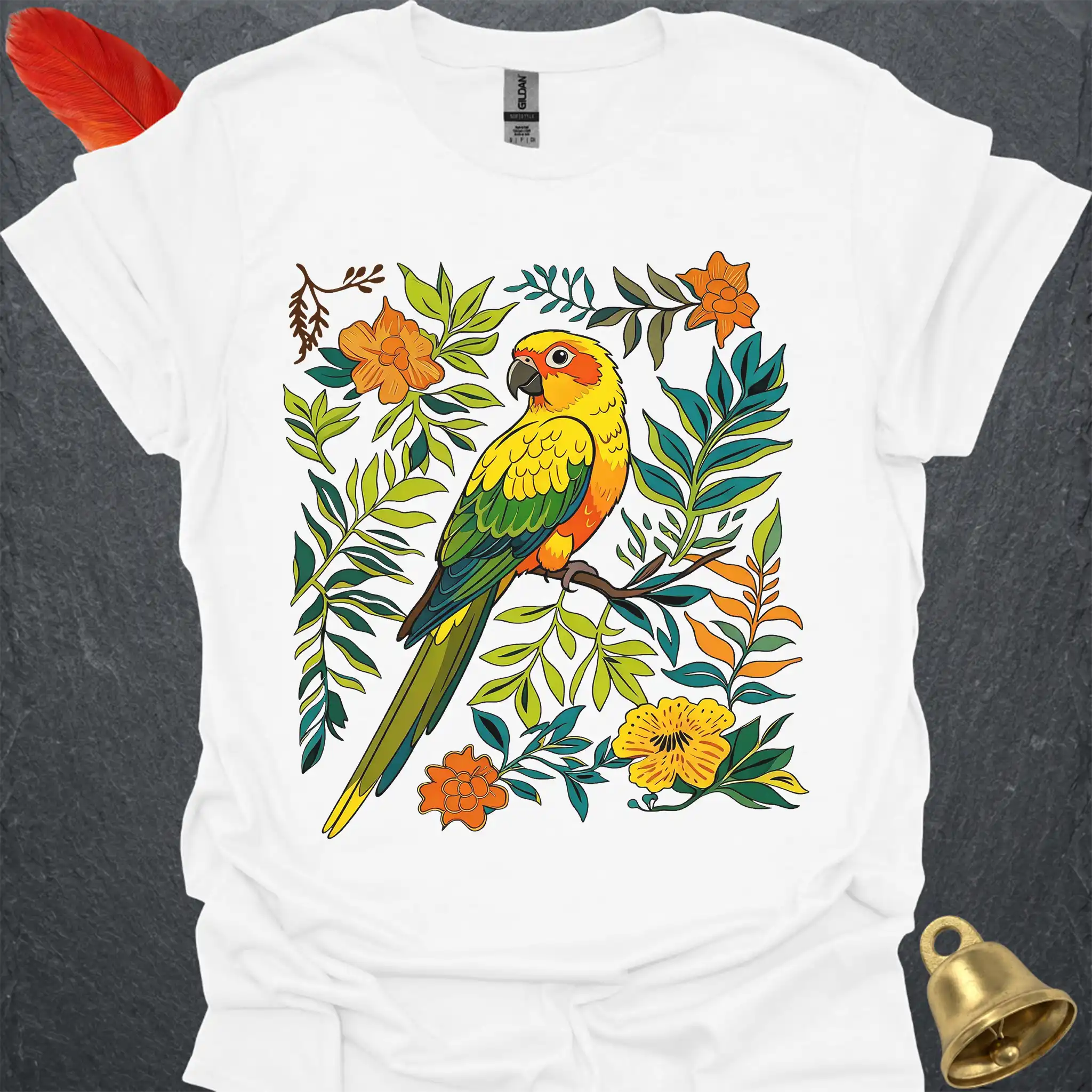 Sun Conure Boho Flower T-Shirt