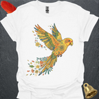 Sun Conure Flying Flower T-Shirt