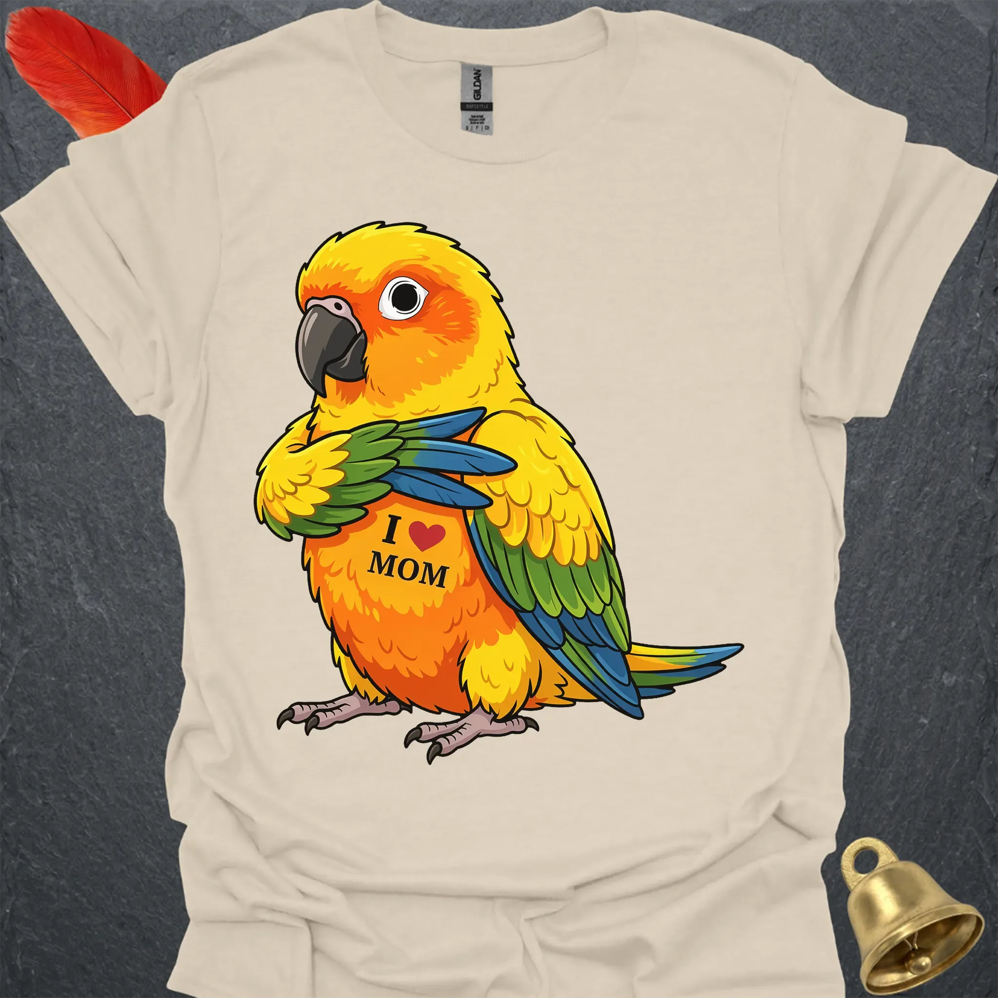 Sun Conure I Love Mom T-Shirt