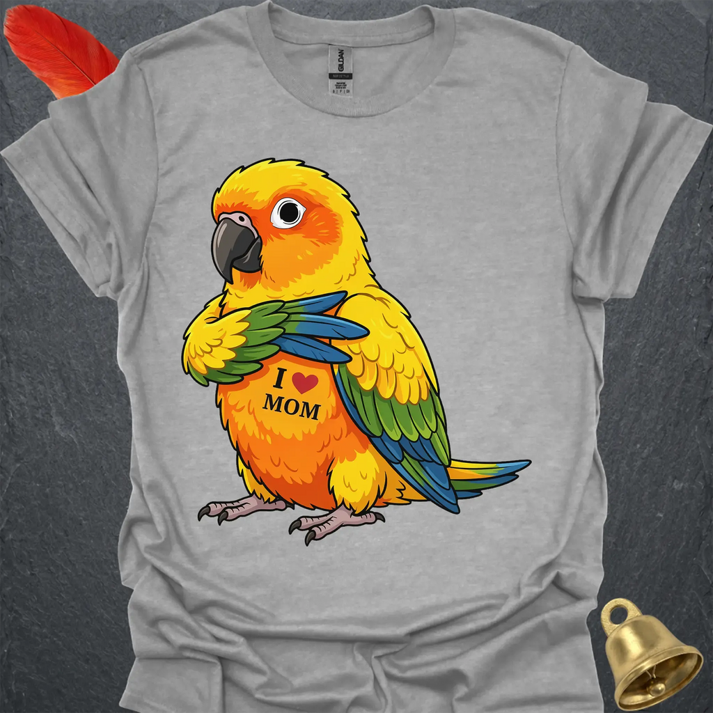Sun Conure I Love Mom T-Shirt