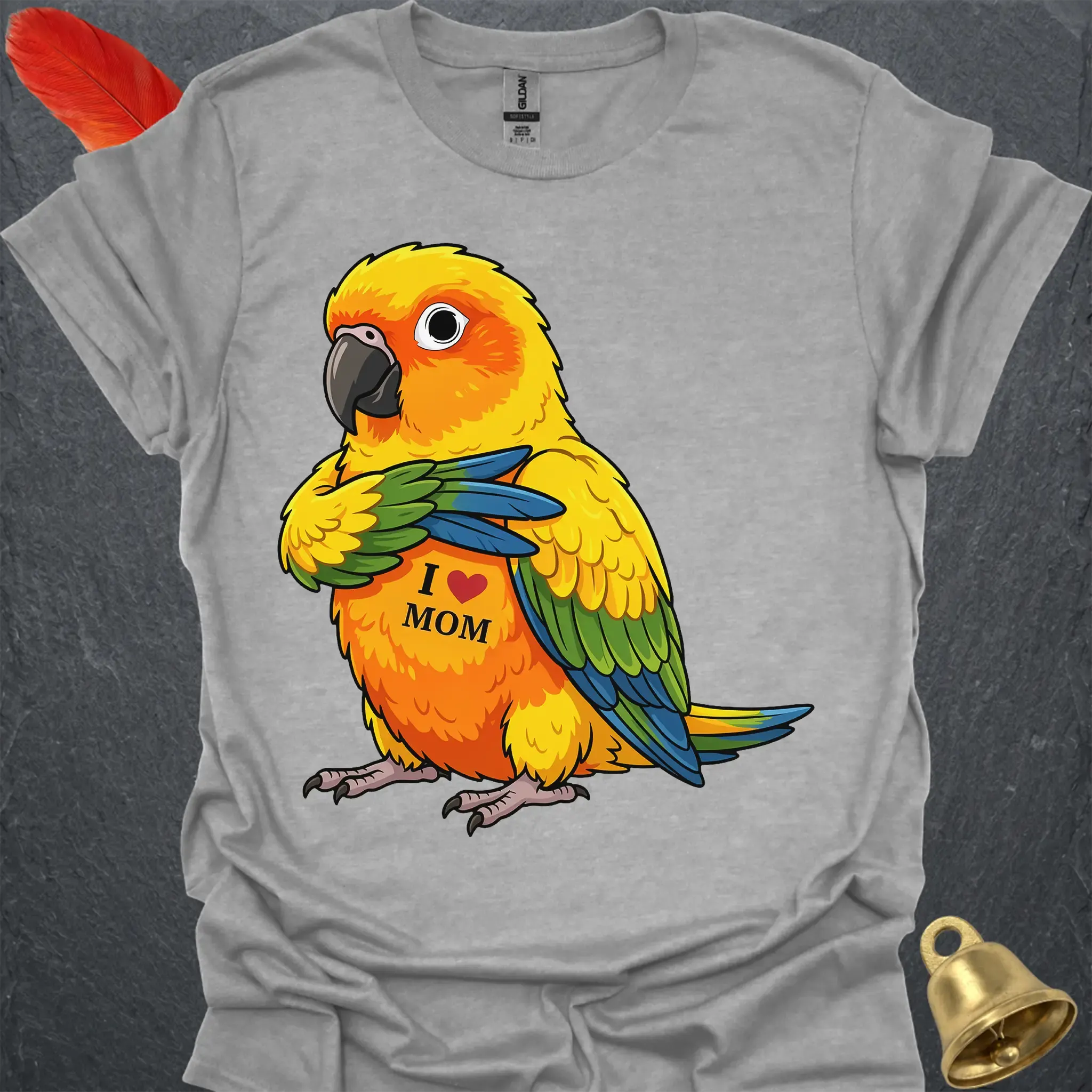 Sun Conure I Love Mom T-Shirt
