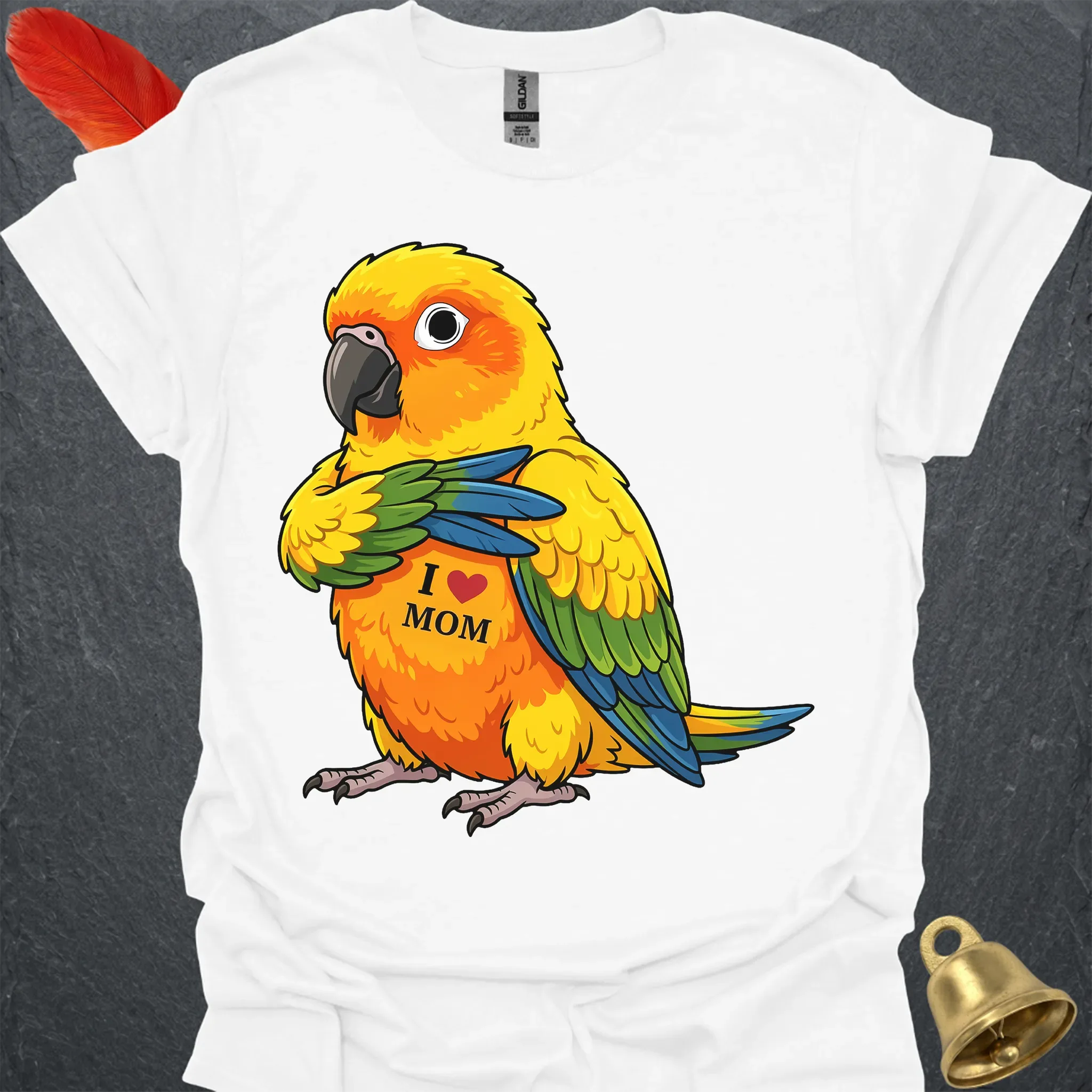 Sun Conure I Love Mom T-Shirt