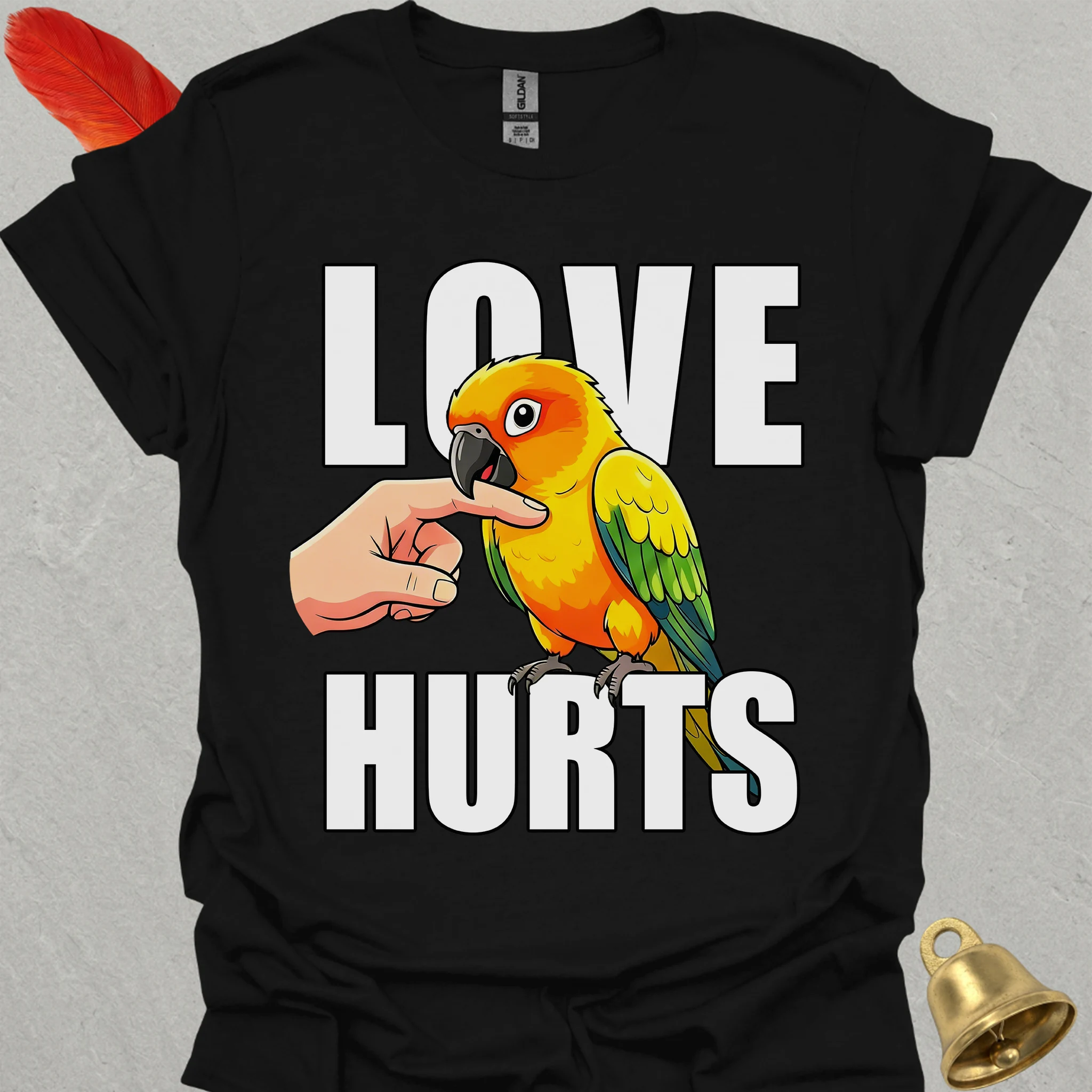 Sun Conure Love Hurts T-Shirt