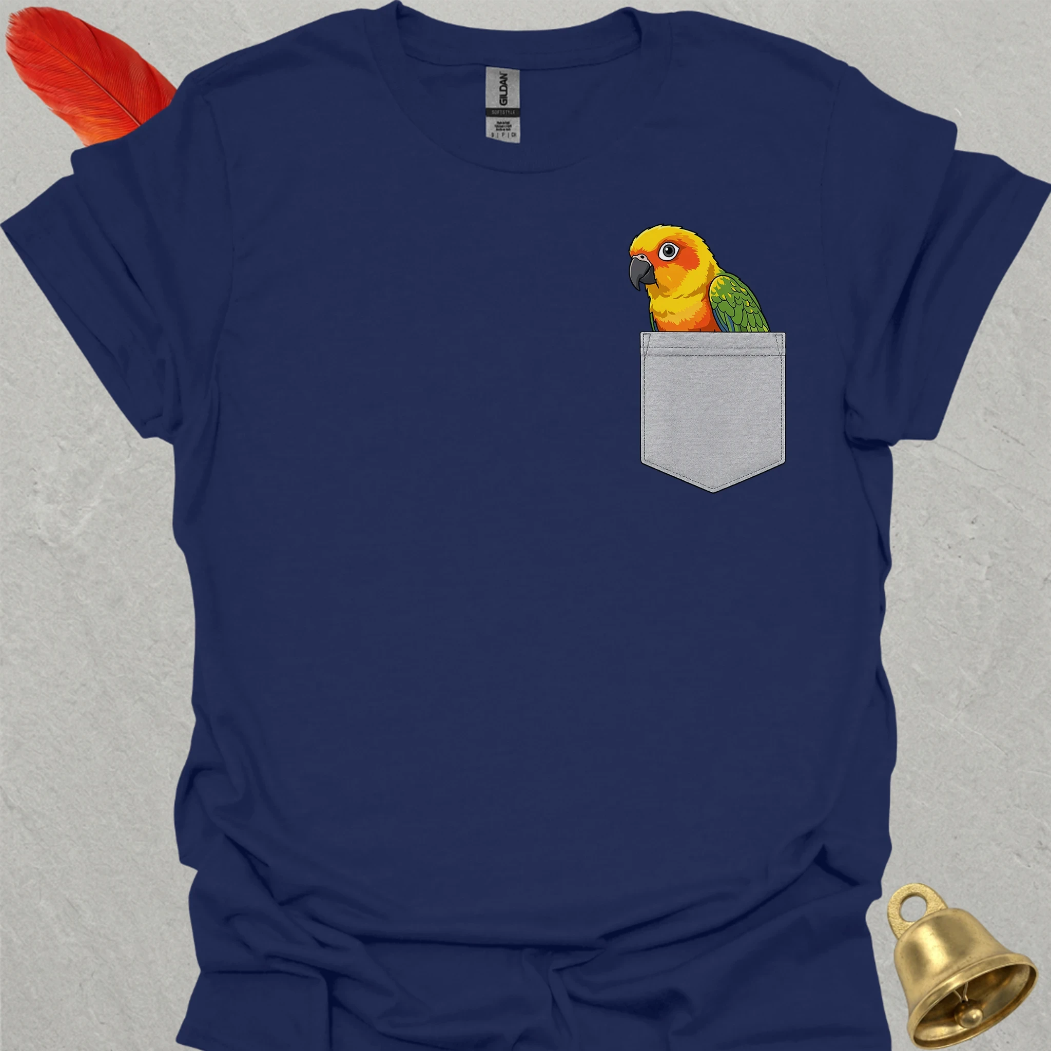 Sun Conure Pocket T-Shirt