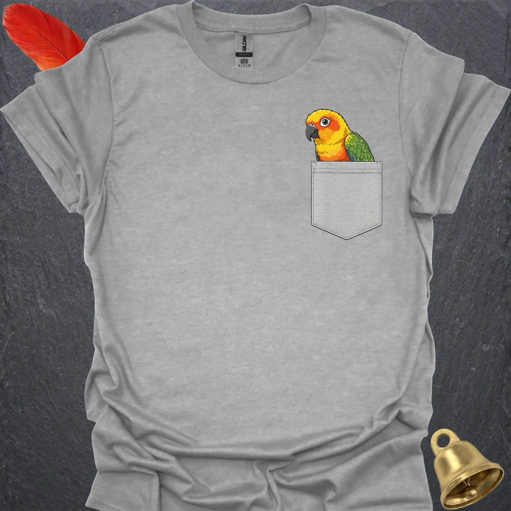 Sun Conure Pocket T-Shirt