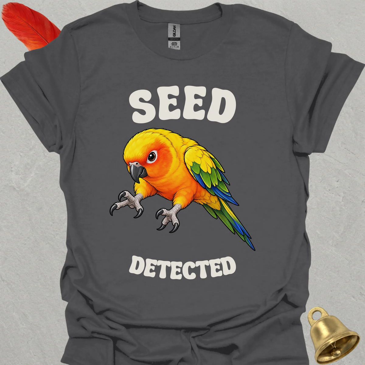 Sun Conure Seed Detected T-Shirt