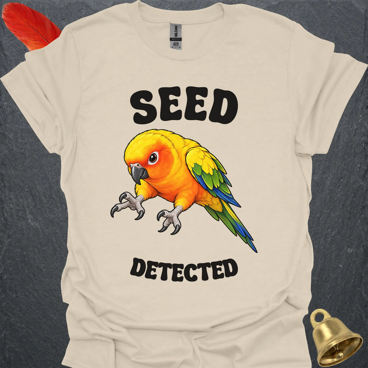 Sun Conure Seed Detected T-Shirt