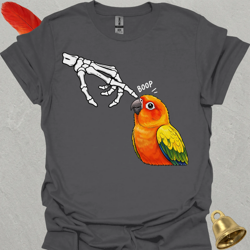 Sun Conure Skeleton Boop T-Shirt