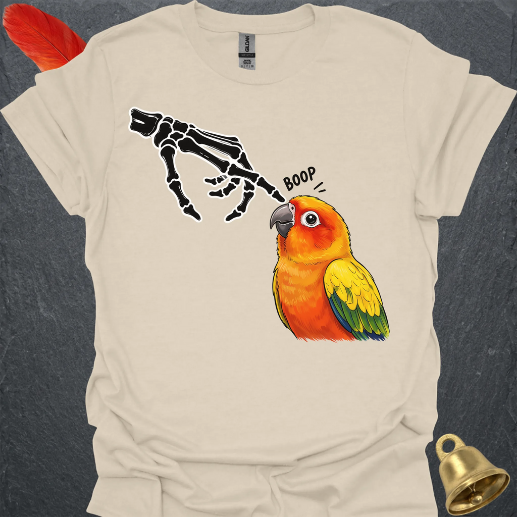 Sun Conure Skeleton Boop T-Shirt