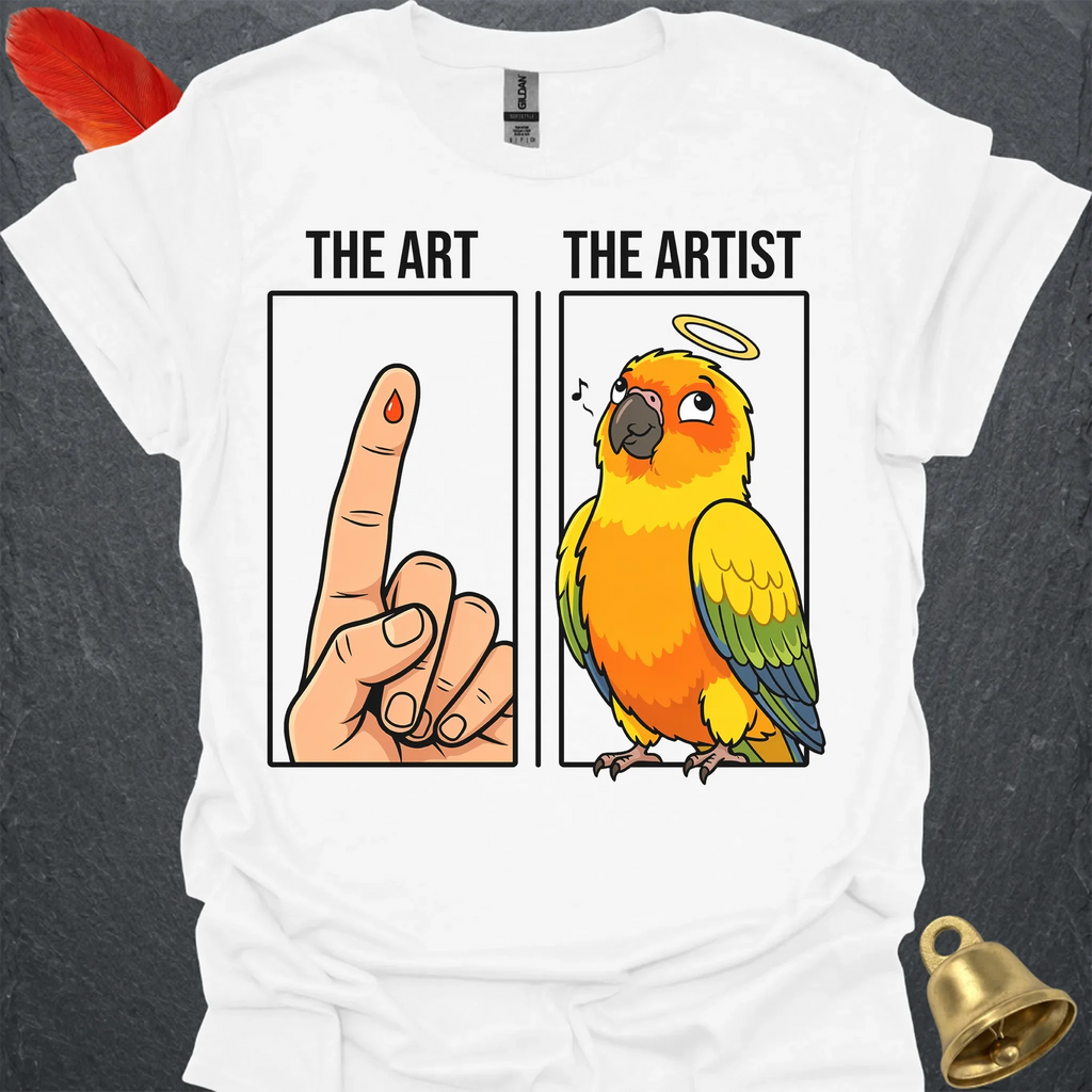 Sun Conure The Artist T-Shirt