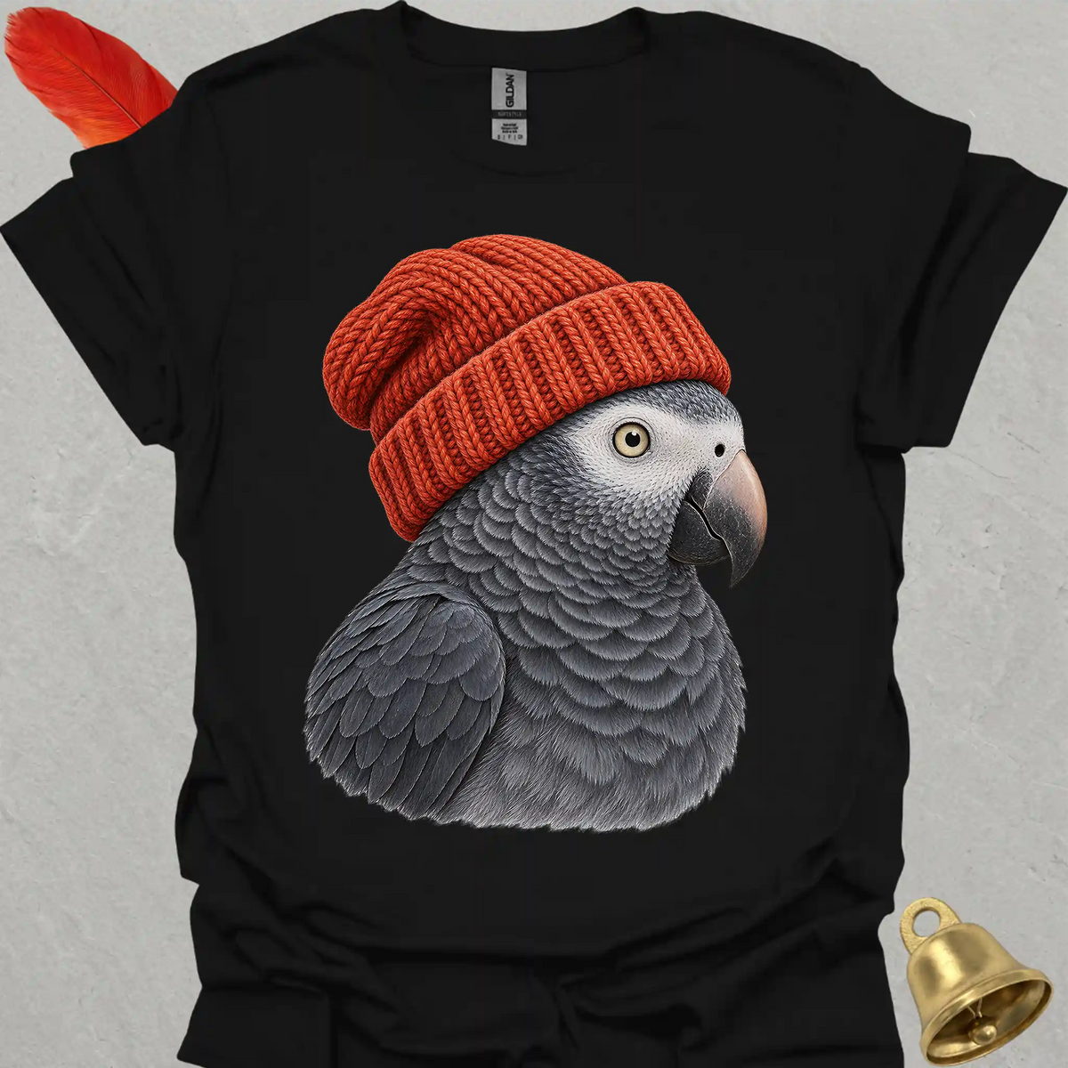 Timneh African Grey Beanie T-Shirt