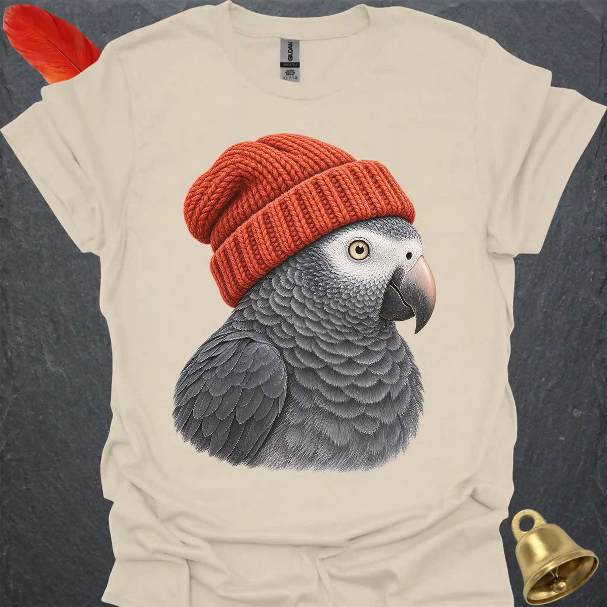 Timneh African Grey Beanie T-Shirt