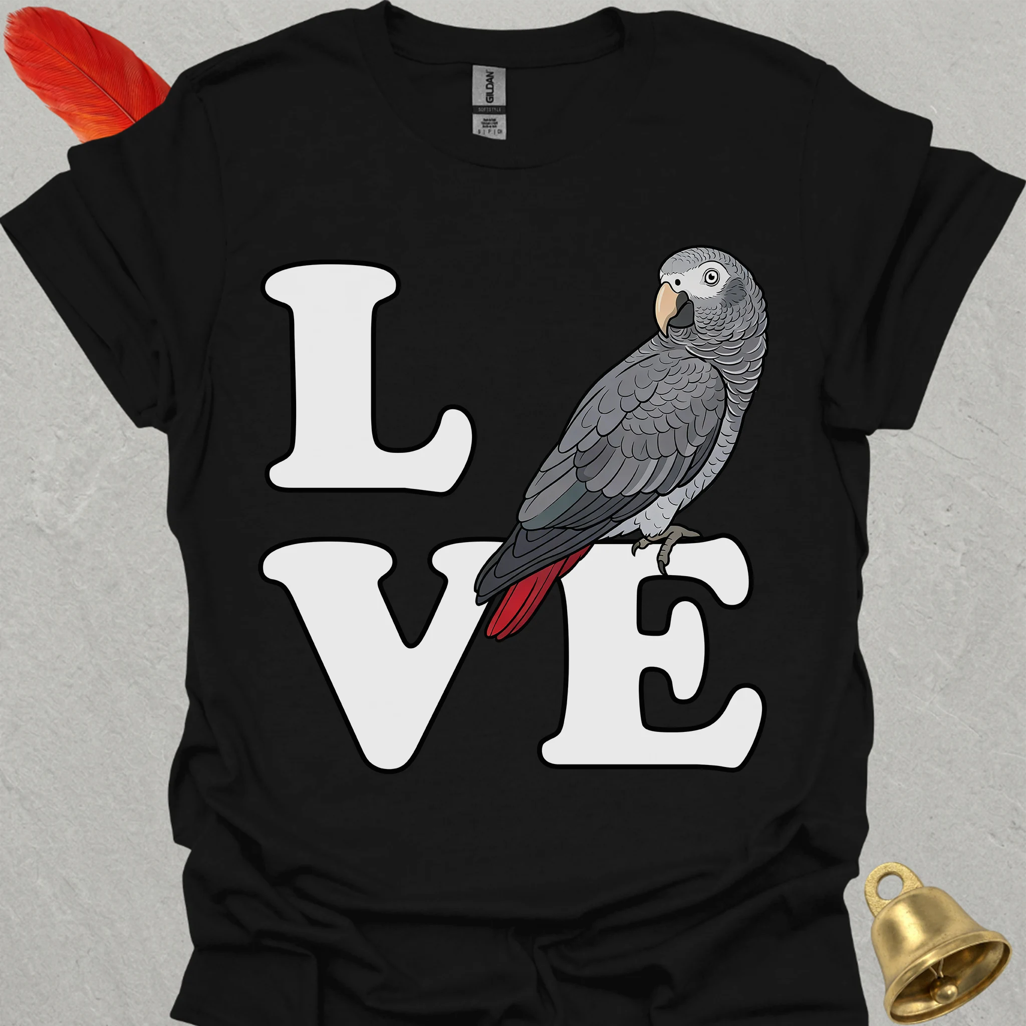 Timneh African Grey Bird Love T-Shirt
