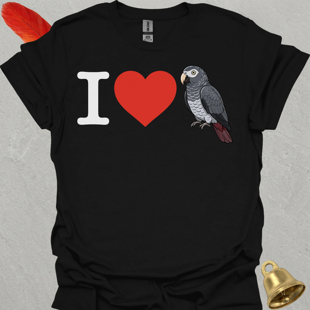 I Love Timneh African Grey T-Shirt