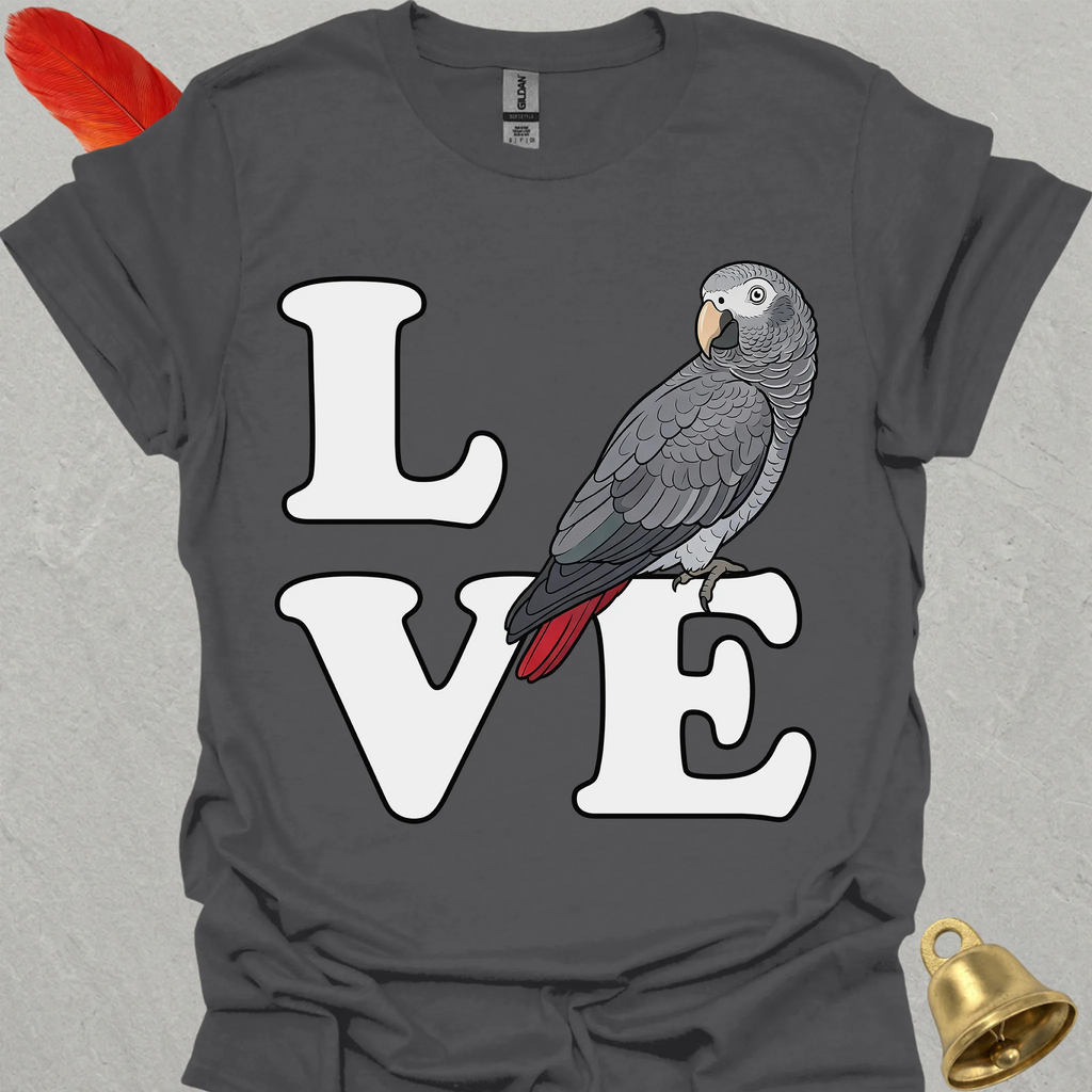 Timneh African Grey Bird Love T-Shirt
