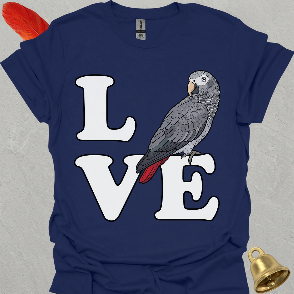 Timneh African Grey Bird Love T-Shirt