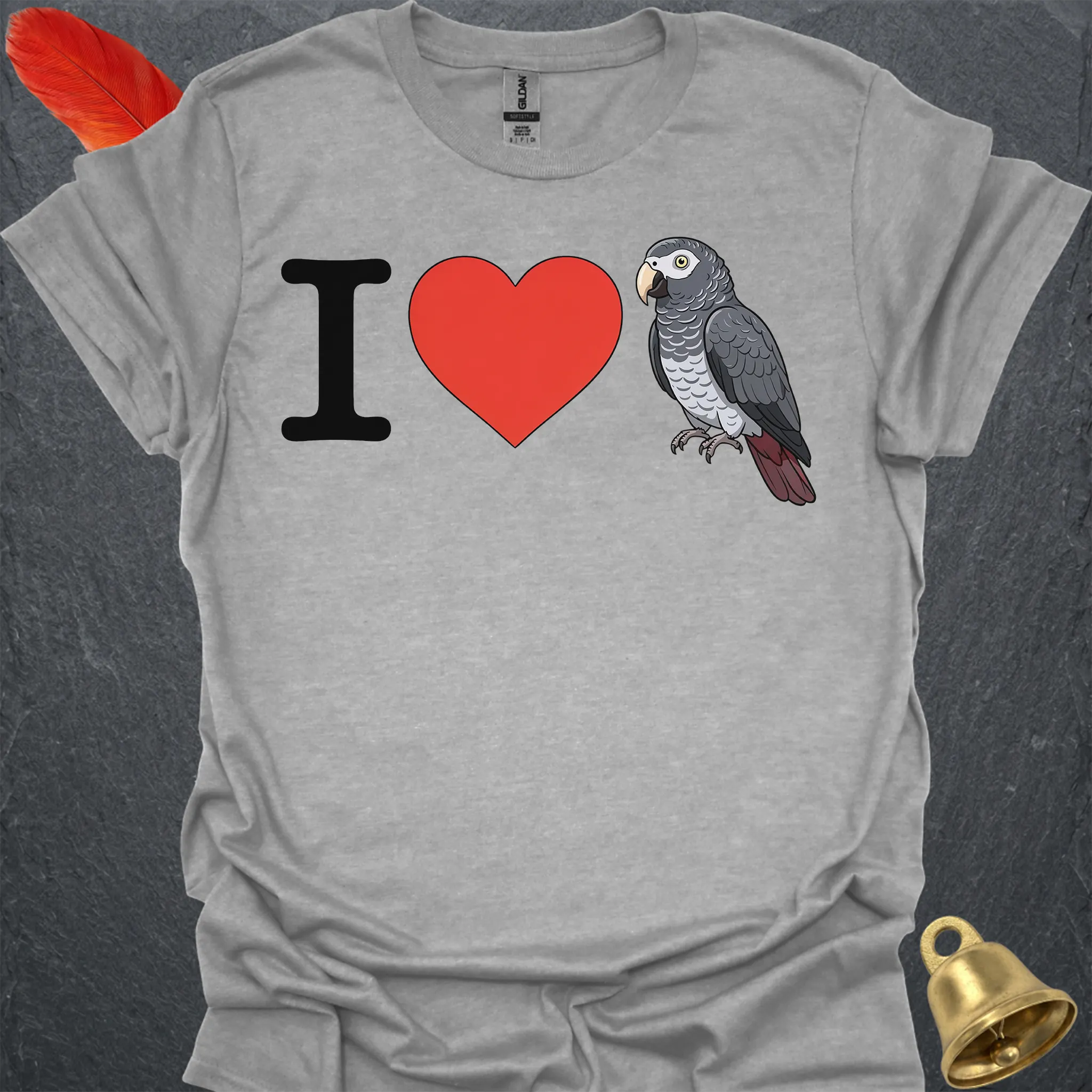 I Love Timneh African Grey T-Shirt