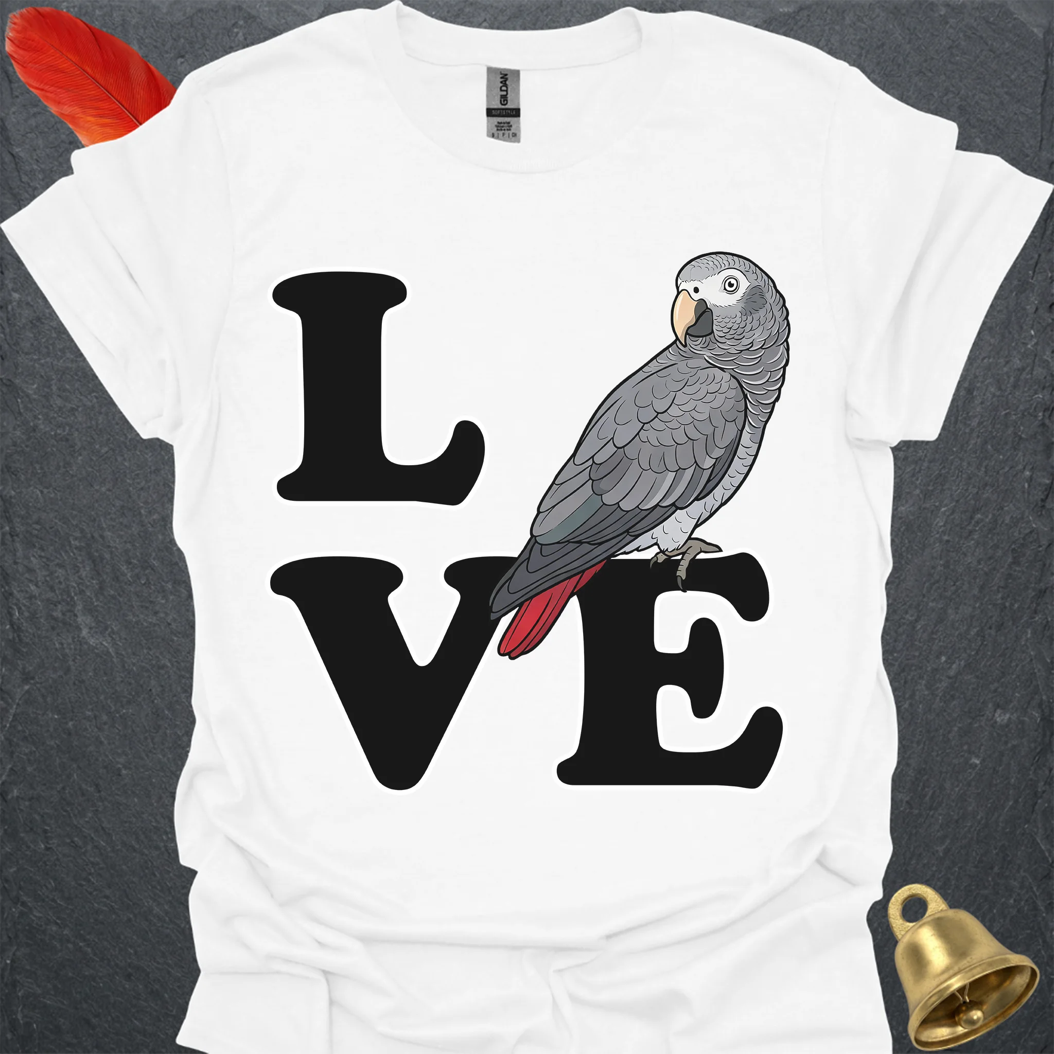 Timneh African Grey Bird Love T-Shirt