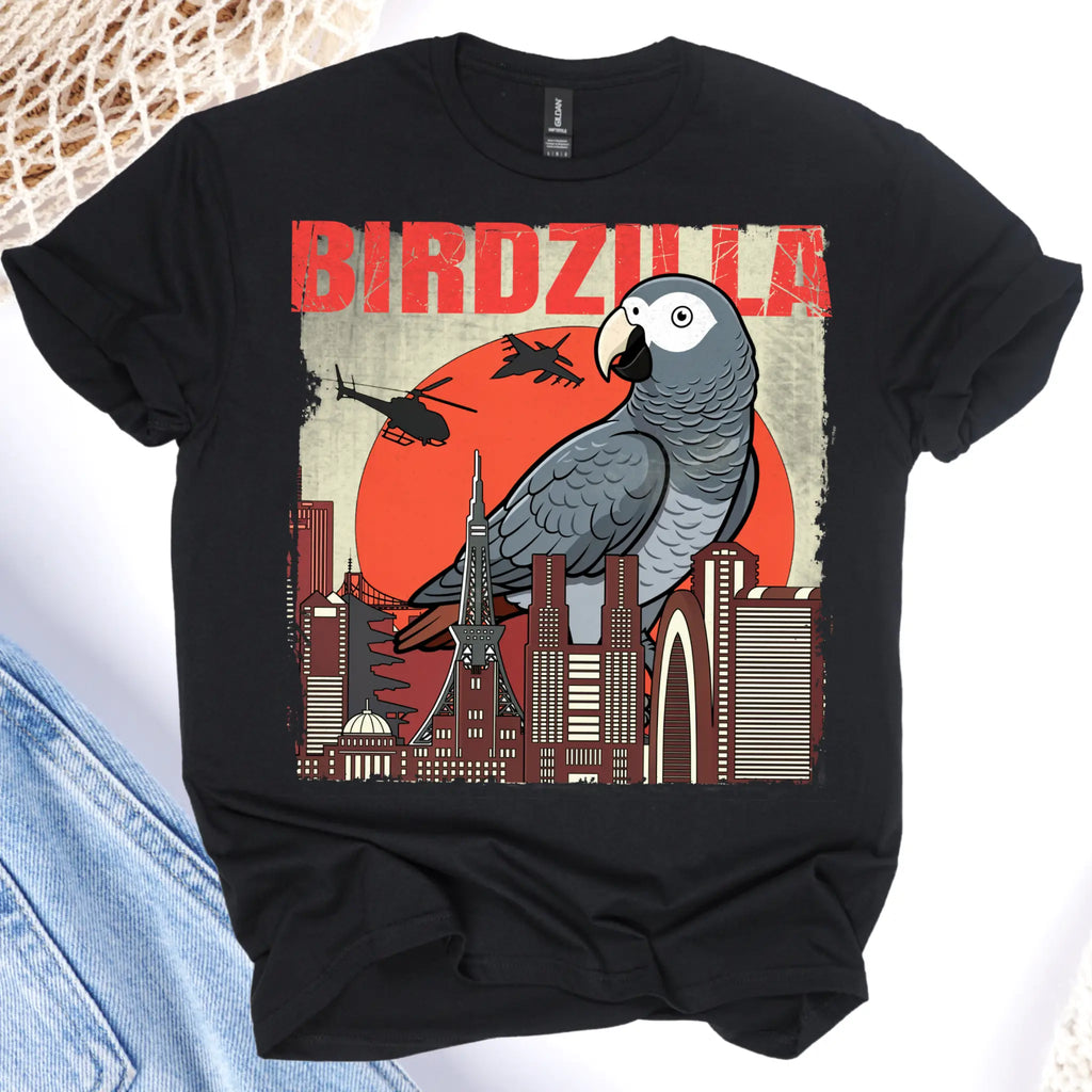 Timneh African Grey Birdzilla T-Shirt