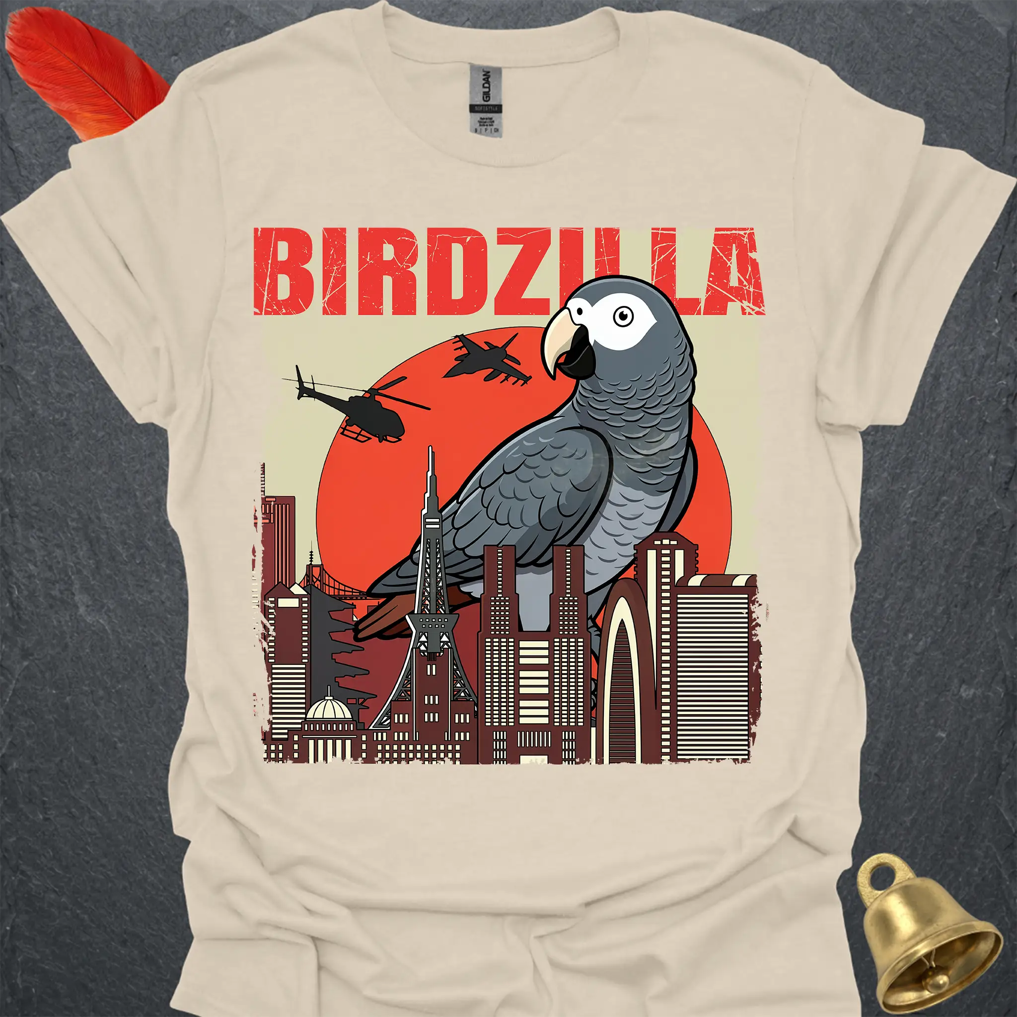 Timneh African Grey Birdzilla T-Shirt