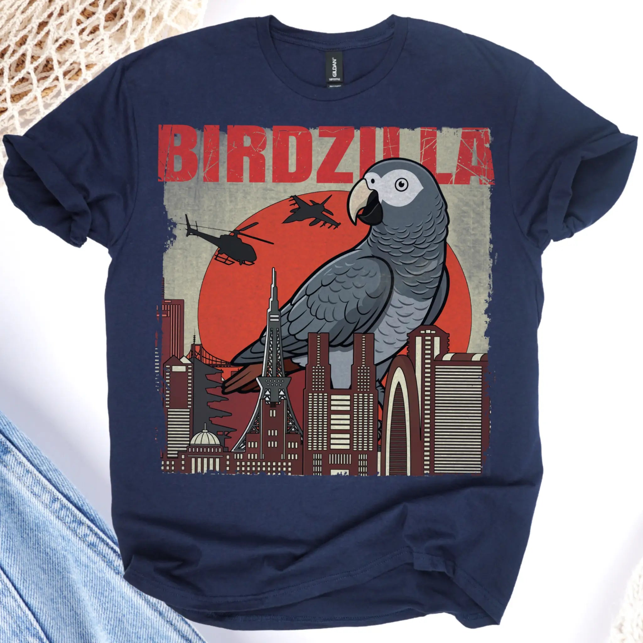 Timneh African Grey Birdzilla T-Shirt