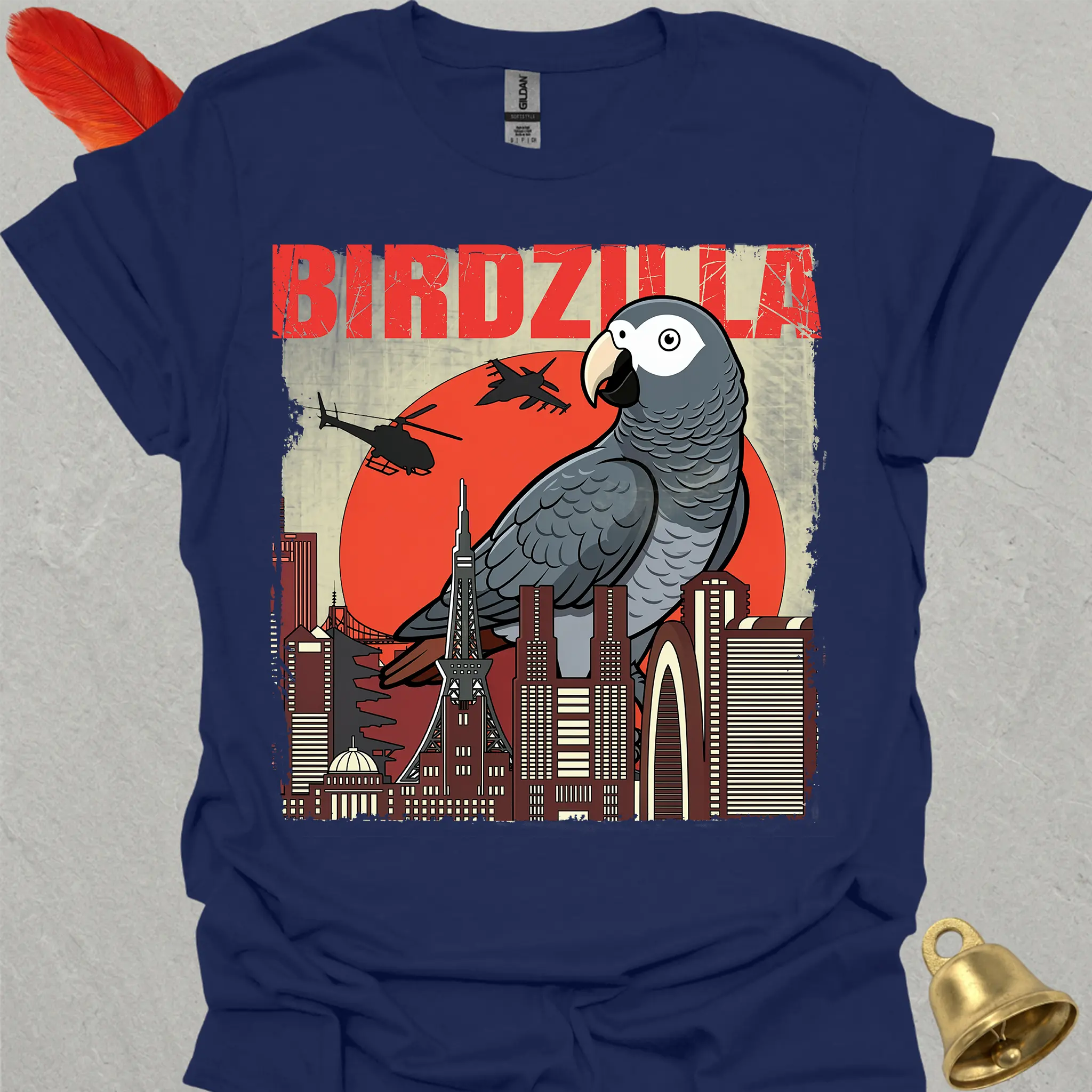 Timneh African Grey Birdzilla T-Shirt