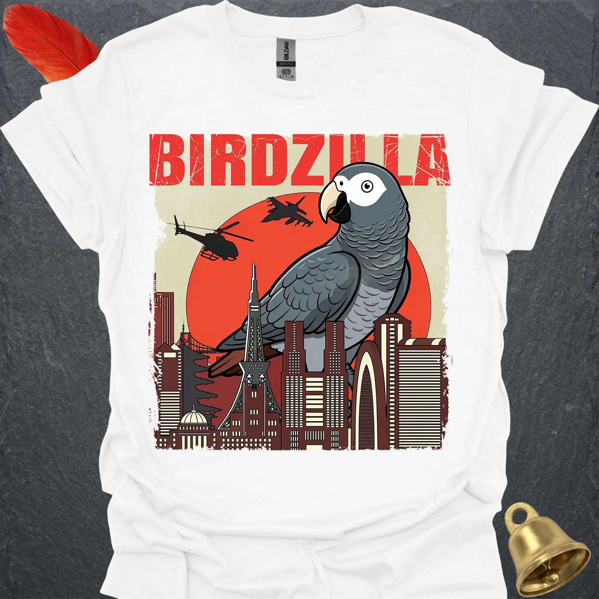 Timneh African Grey Birdzilla T-Shirt