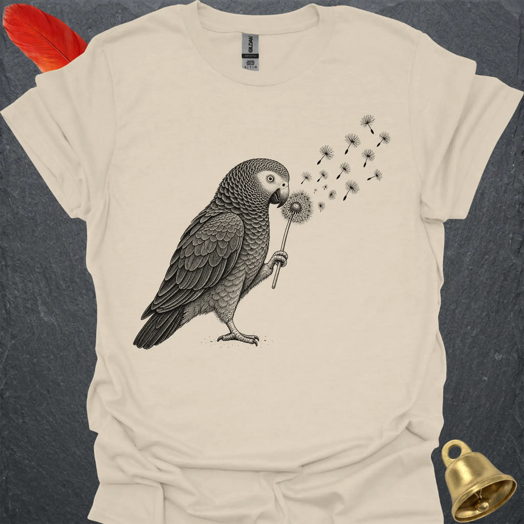 Timneh African Grey Blowing Wishes T-Shirt