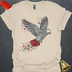 Timneh African Grey Flying Flower T-Shirt