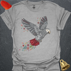 Timneh African Grey Flying Flower T-Shirt