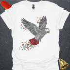 Timneh African Grey Flying Flower T-Shirt