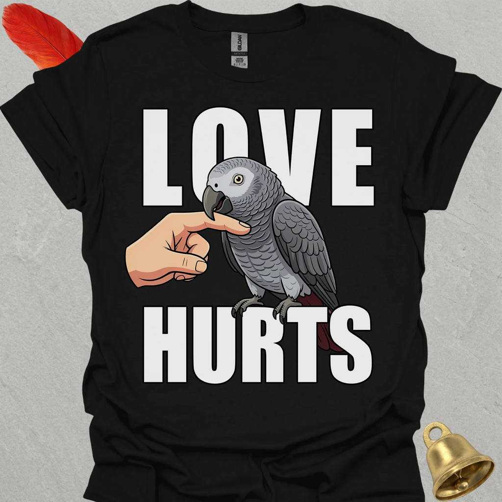 Timneh African Grey Love Hurts T-Shirt