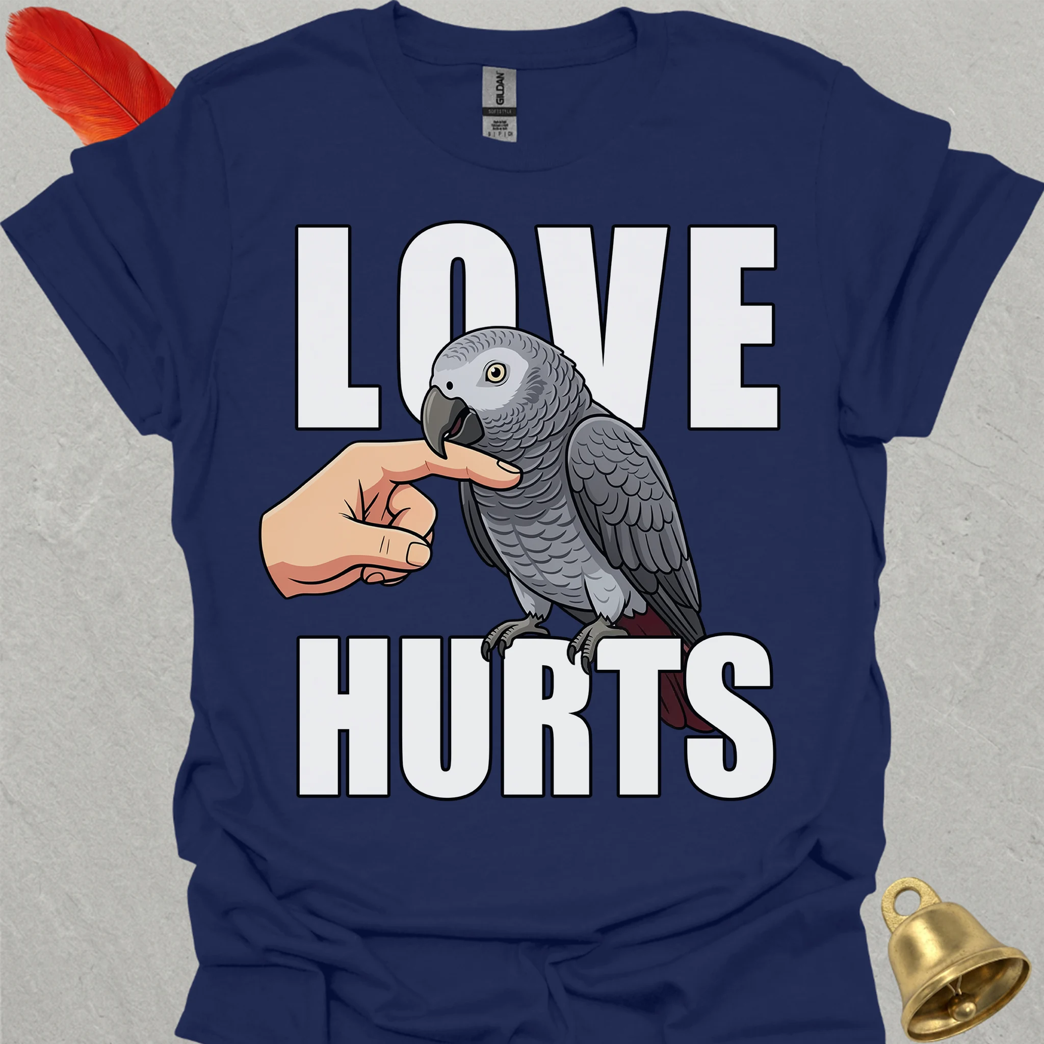 Timneh African Grey Love Hurts T-Shirt