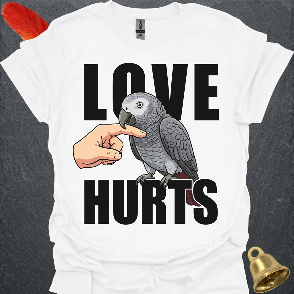 Timneh African Grey Love Hurts T-Shirt