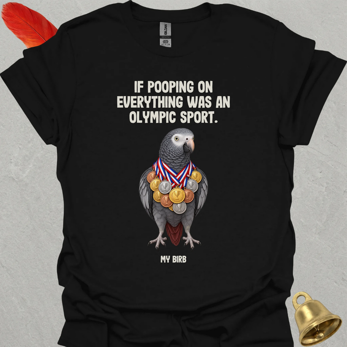 Timneh African Grey Olympic Pooper T-Shirt