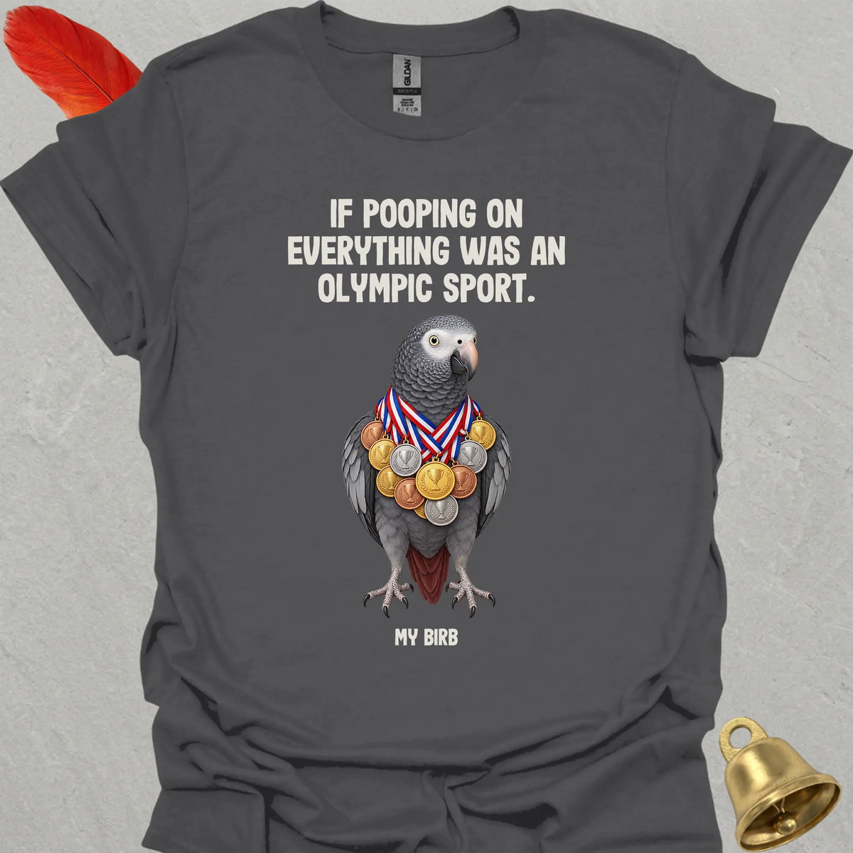 Timneh African Grey Olympic Pooper T-Shirt