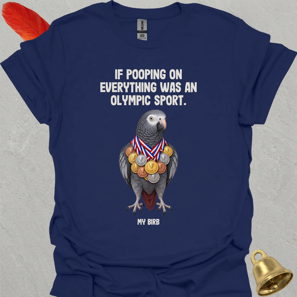 Timneh African Grey Olympic Pooper T-Shirt