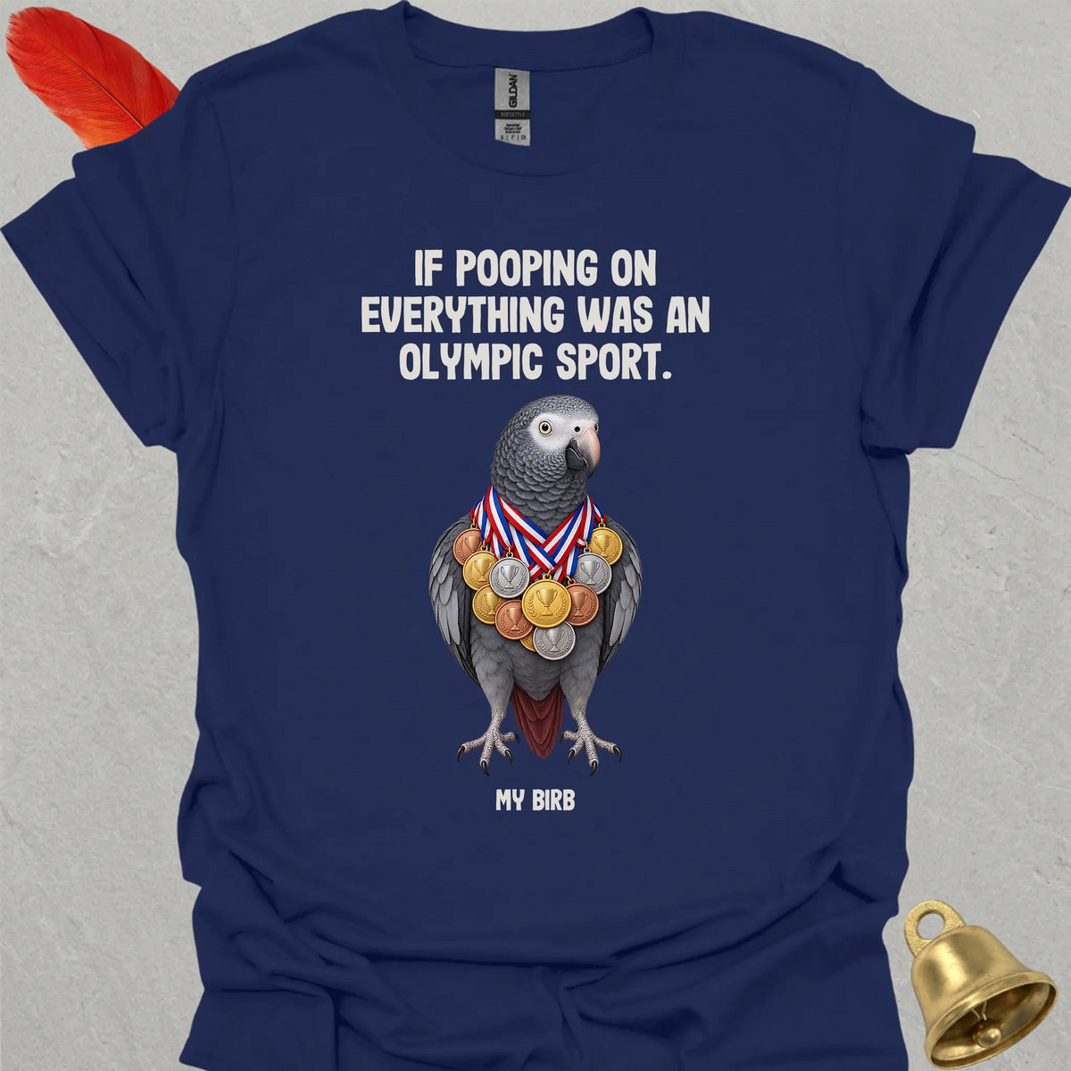 Timneh African Grey Olympic Pooper T-Shirt