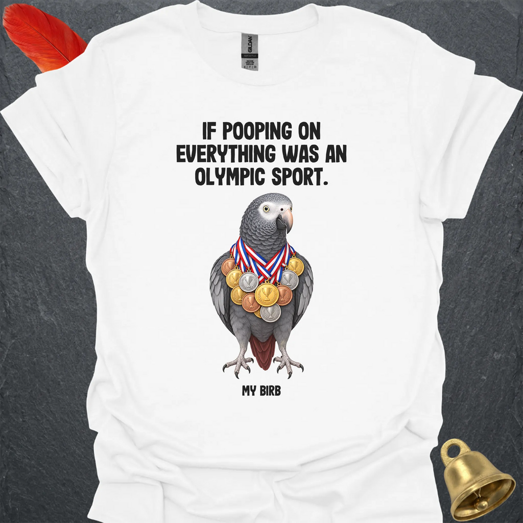 Timneh African Grey Olympic Pooper T-Shirt