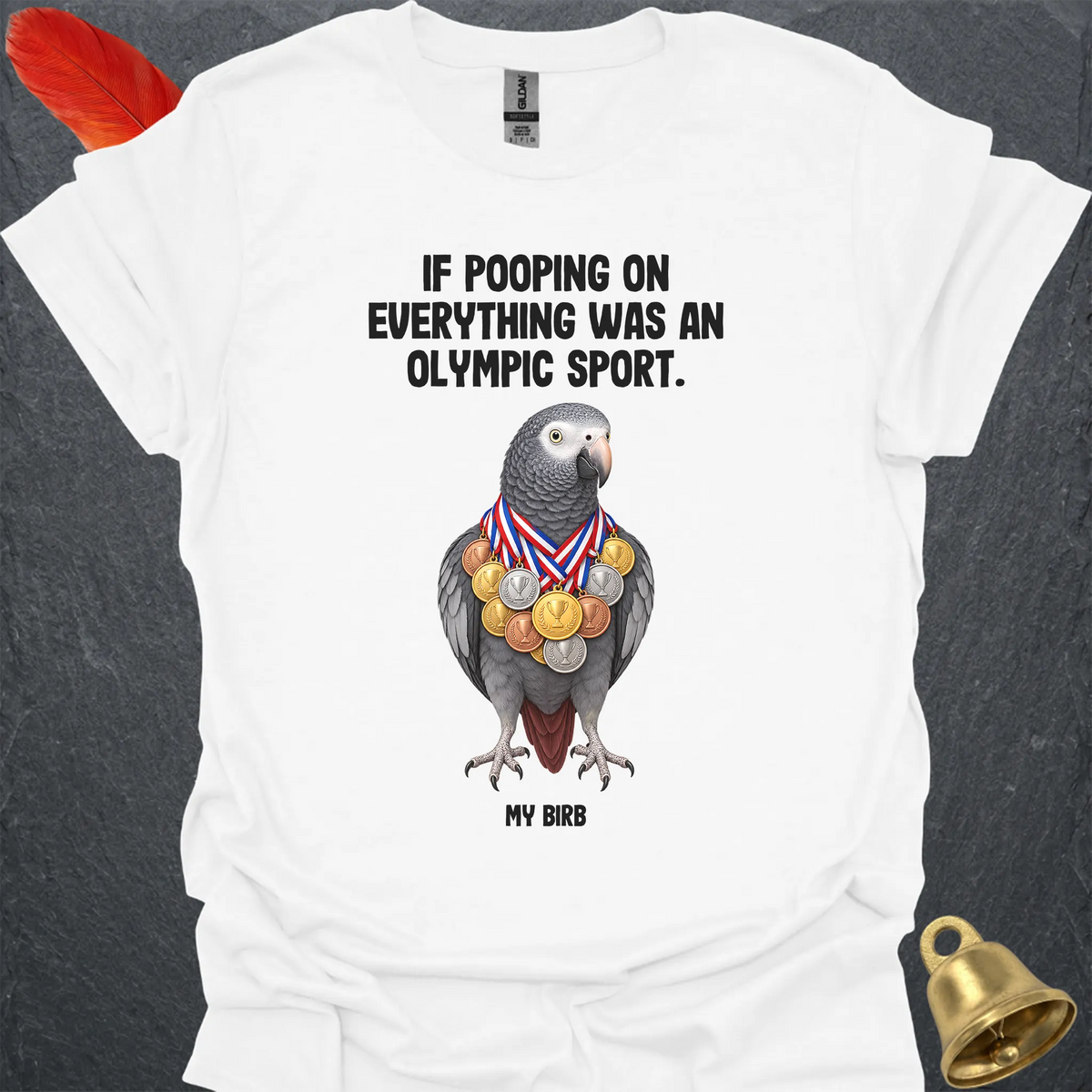 Timneh African Grey Olympic Pooper T-Shirt