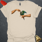 Turquoise Green Cheek Conure Adam T-Shirt