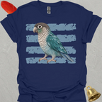 Turquoise Green Cheek Conure Brush T-Shirt