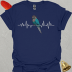 Turquoise Green Cheek Conure Heartbeat T-Shirt