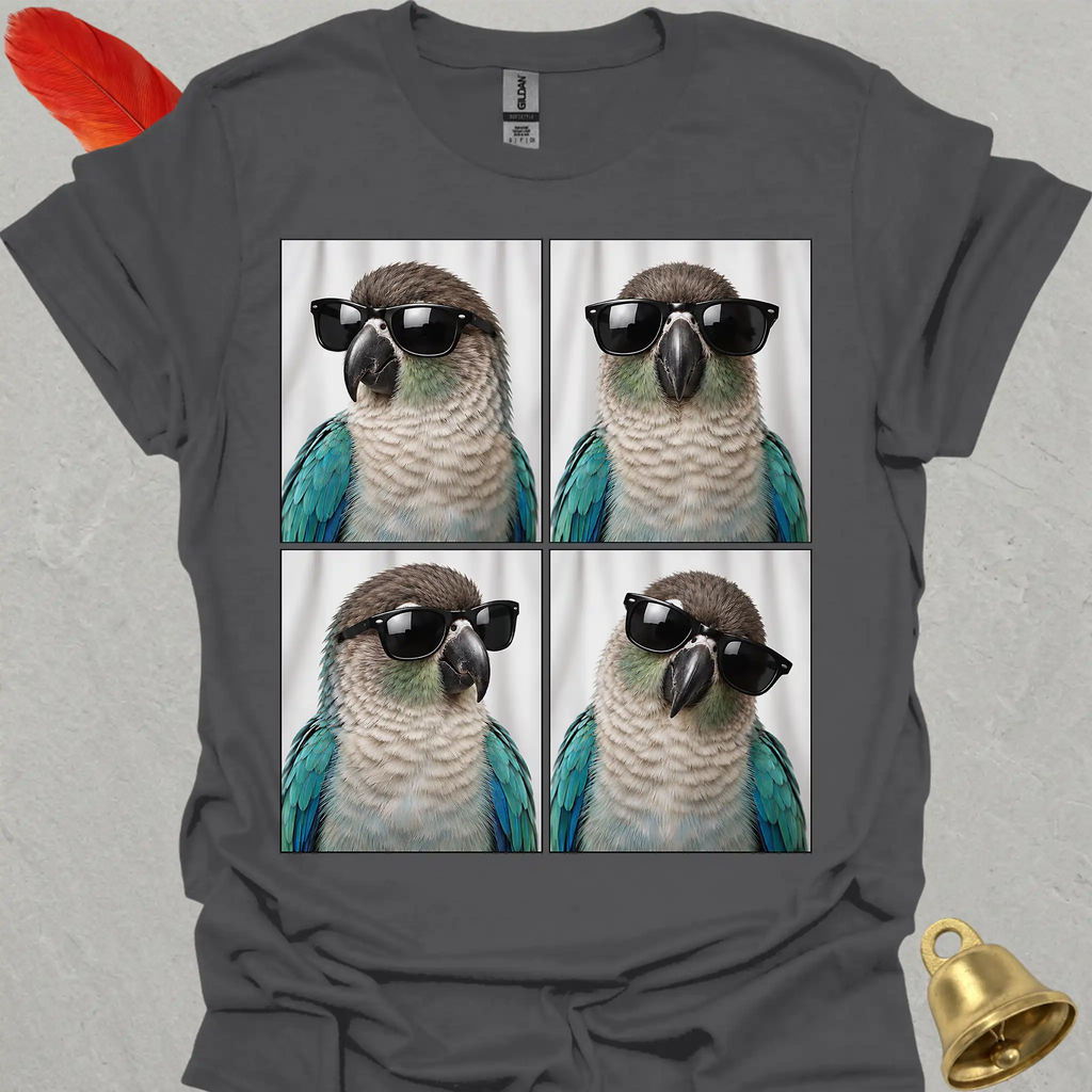 Turquoise Green Cheek Conure Photobooth T-Shirt