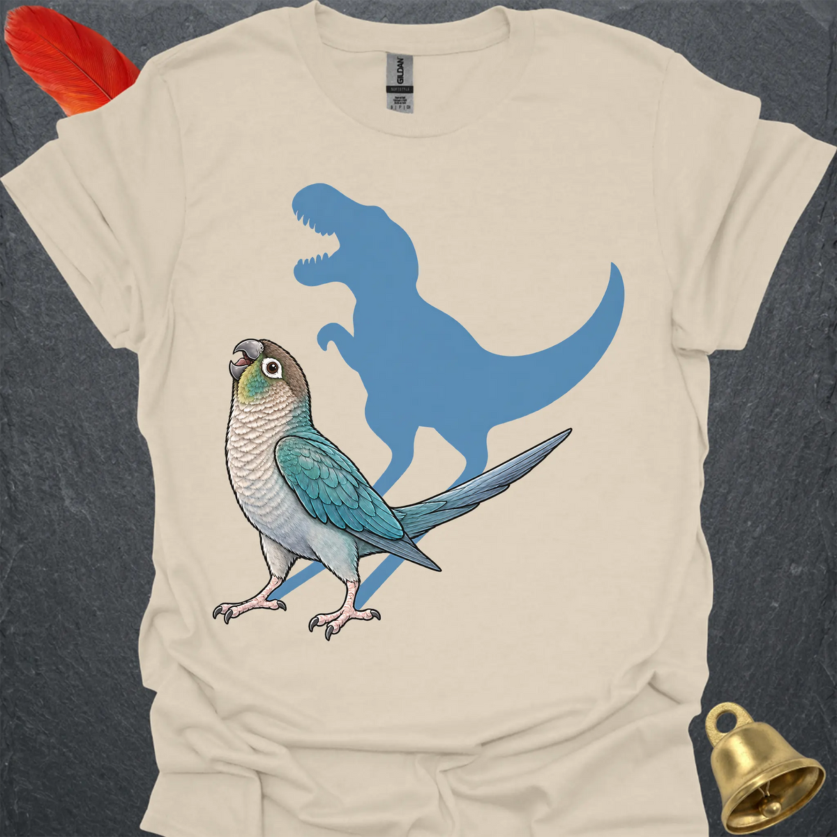 Turquoise Green Cheek Conure Roar T-Shirt