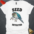 Turquoise Green Cheek Conure Seed Detected T-Shirt