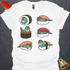 Turquoise Green Cheek Conure Sushi T-Shirt