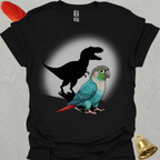 Turquoise Green Cheek Conure T-Rex T-Shirt